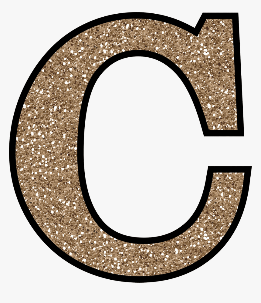 Transparent Gold Glitter Letters Png - Gold Glitter Letter C, Png Download ...