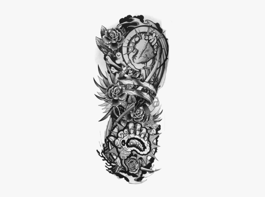 [​img] - Tattoo Drawings For Men Half Sleeves, HD Png Download, Free Download