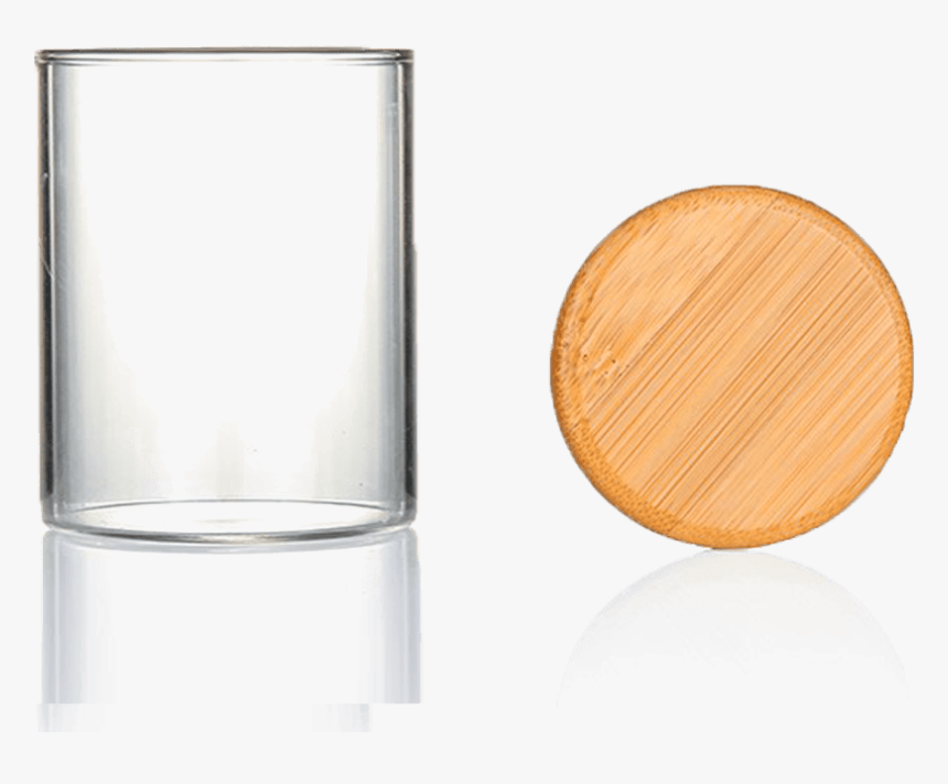 Premium Glass Jar Bamboo Cap, HD Png Download, Free Download