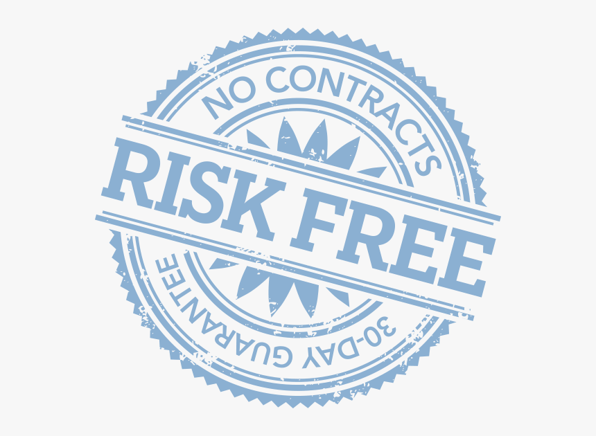 Risk Free - No Contracts - 30-day Guarantee - Emblem, HD Png Download, Free Download