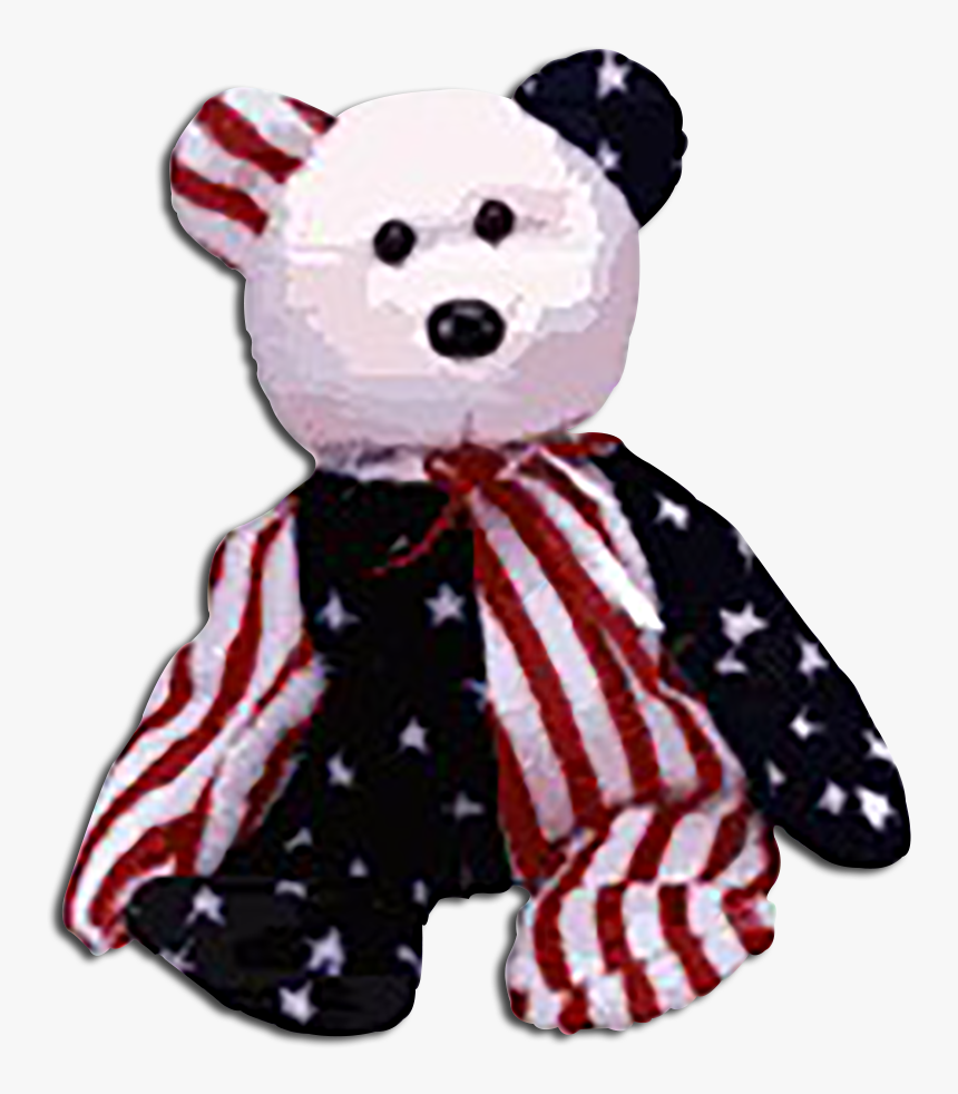 Ty Beanie Babies Spangle The Patriotic Teddy Bear Made - American Teddy Bears Beanie Baby, HD Png Download, Free Download