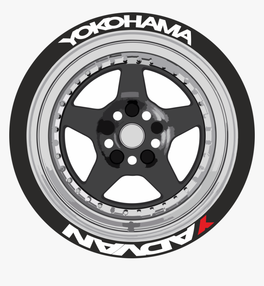 Advan Yokohama Set - Advan Neova Tire Decal, HD Png Download, Free Download