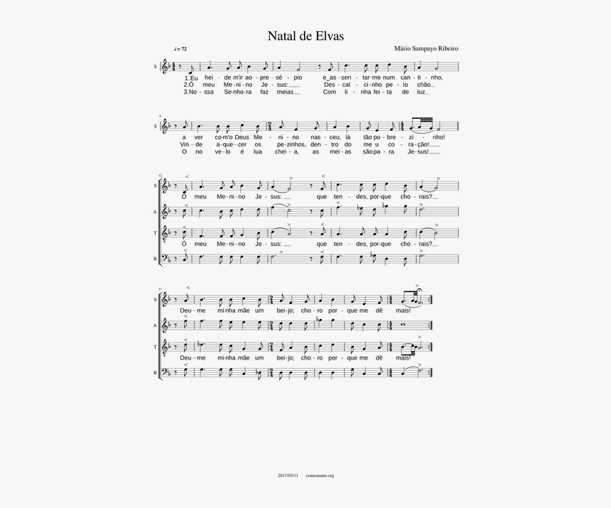 O Bone Jesu Palestrina Partitura, HD Png Download, Free Download