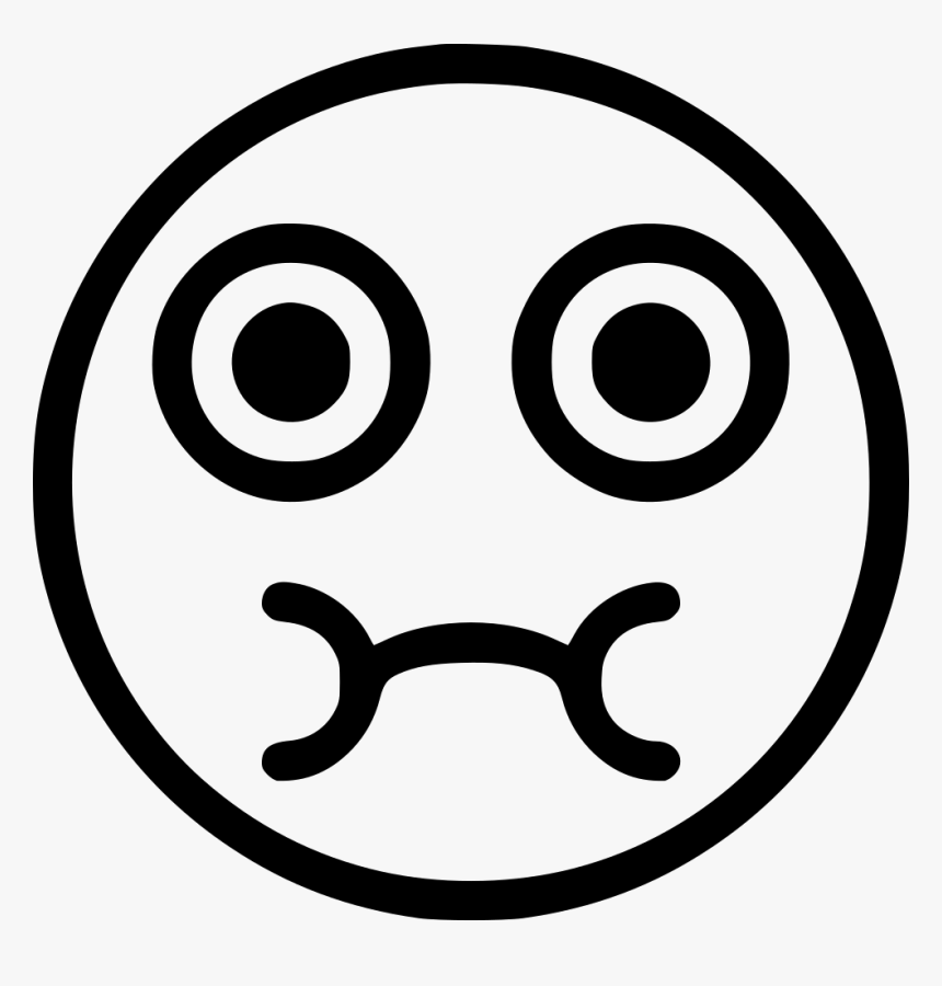 Png File Circle - Black And White Sick Face, Transparent Png, Free Download
