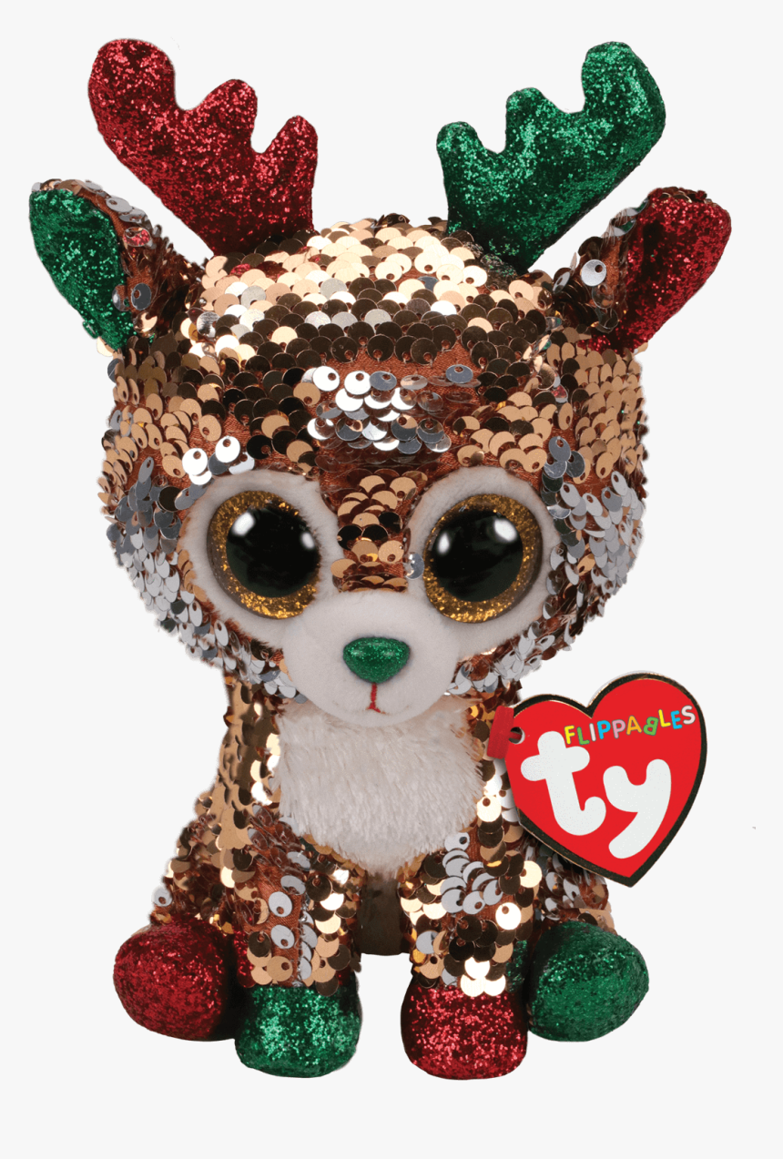 Tegan The Sequin Reindeer"
 Class="lazyload Lazyload - Christmas Beanie Boos 2019, HD Png Download, Free Download
