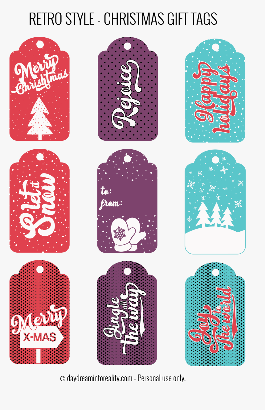 Fun Christmas Tags Printable, HD Png Download, Free Download