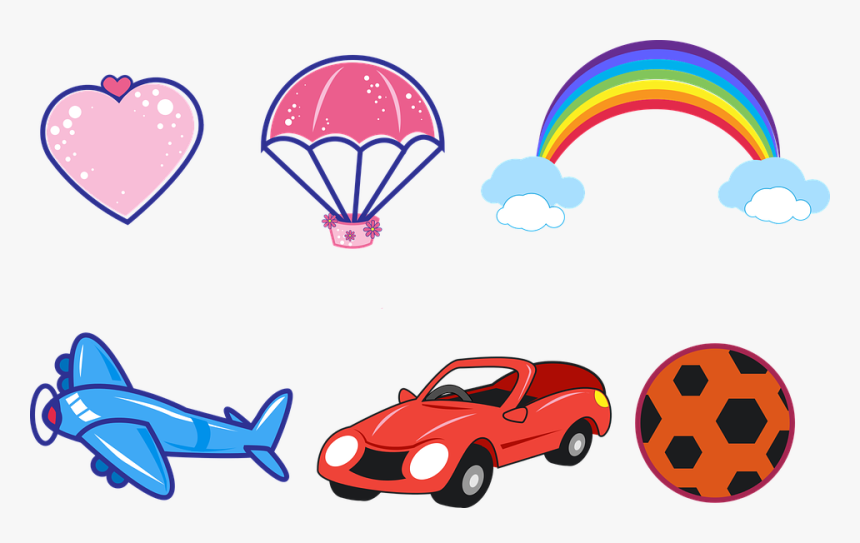 Parachute Clipart Rainbow, HD Png Download, Free Download