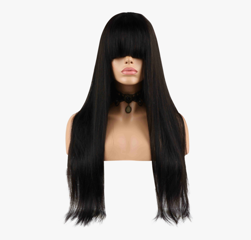 Transparent Black Wig Png - Lace Wig, Png Download, Free Download