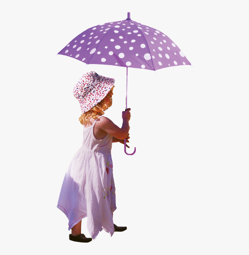 A Girl With An Umbrella Png Image - Girl With Umbrella Png, Transparent Png, Free Download