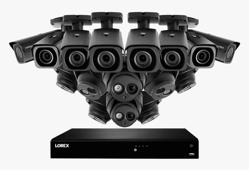 4k Ultra Hd Ip Nvr System With 8 Optical 4x Zoom Cameras, - Network Video Recorder, HD Png Download, Free Download