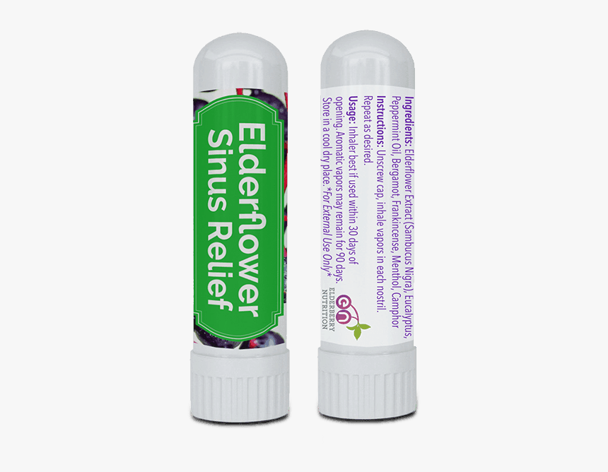 Elderberry Elderflower Sinus Relief Sinus Inhaler - Plastic Bottle, HD Png Download, Free Download