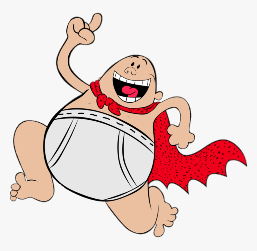 Captain Underpants Running - Captain Underpants Transparent, HD Png Download, Free Download