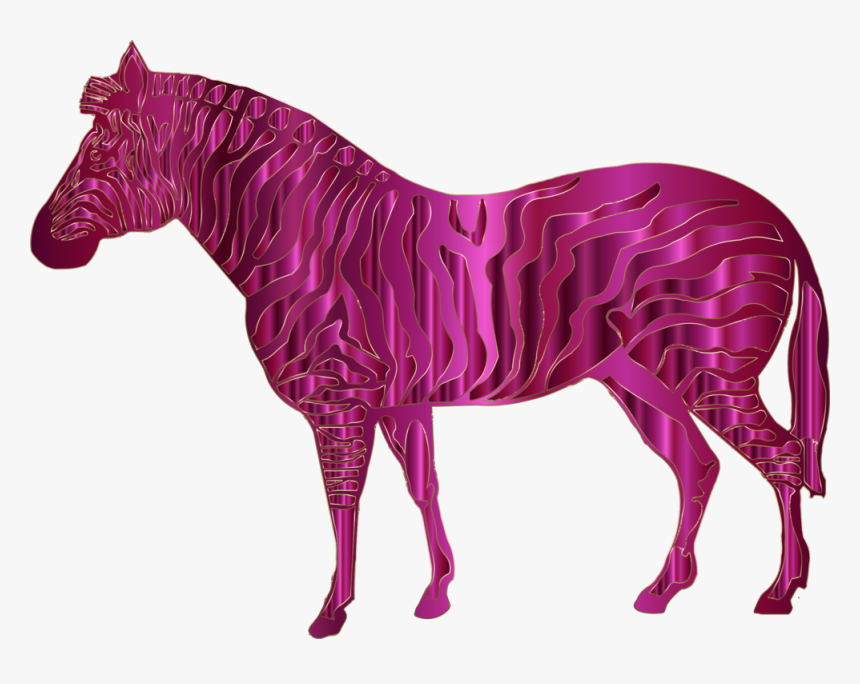 Pink,mare,horse - Blue Zebra Png, Transparent Png, Free Download