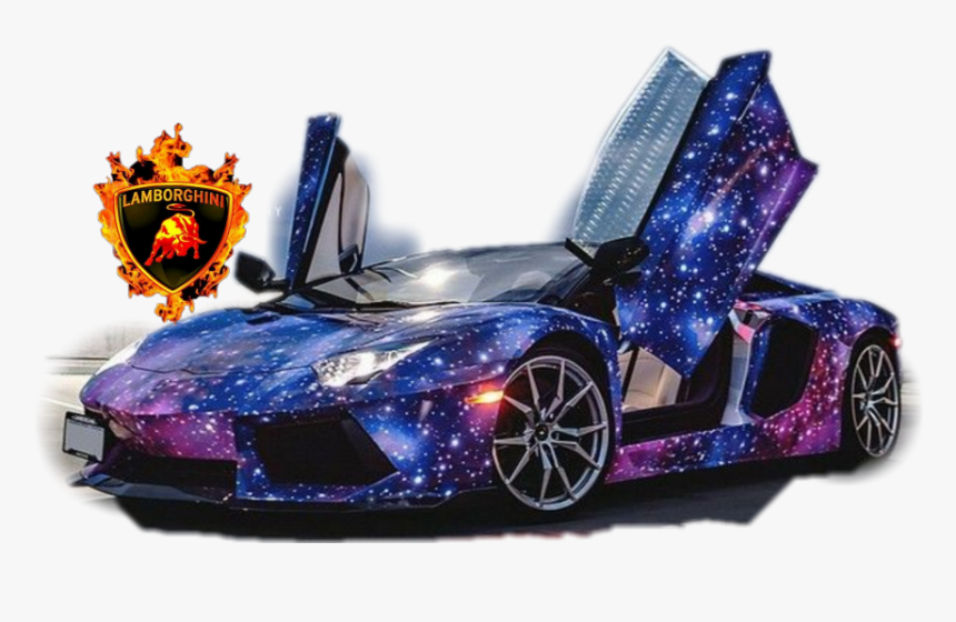 Lamborghini Galaxy Lamborghinigalazy Fanartofkai Beautifulbirthmarks - Purple Lamborghini With Galaxy, HD Png Download, Free Download