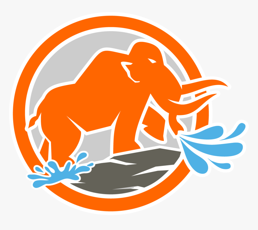 Orange Elephant Logos Wide - Pressure Washer Logos, HD Png Download, Free Download