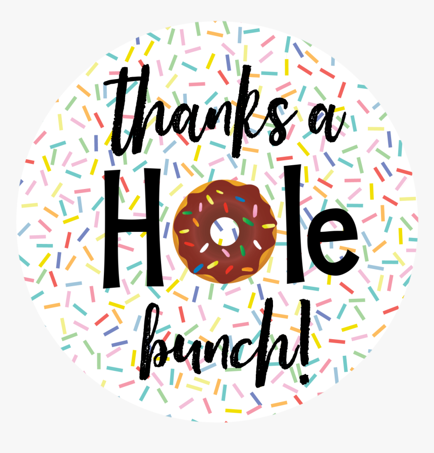 Donut Thank You Gift Tags - Circle, HD Png Download, Free Download