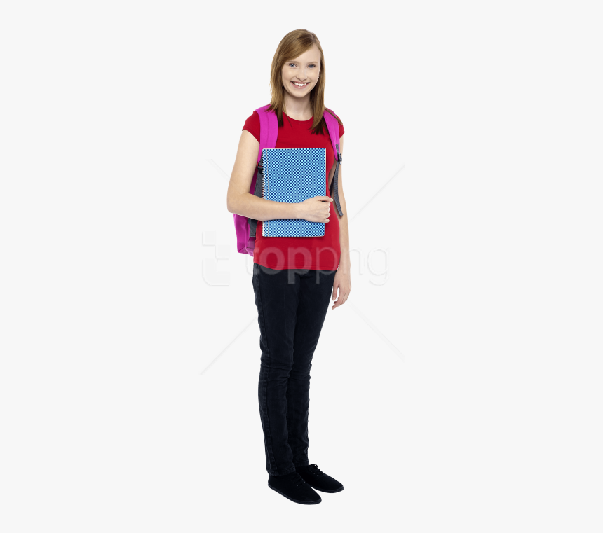 Student Girl Png, Transparent Png, Free Download