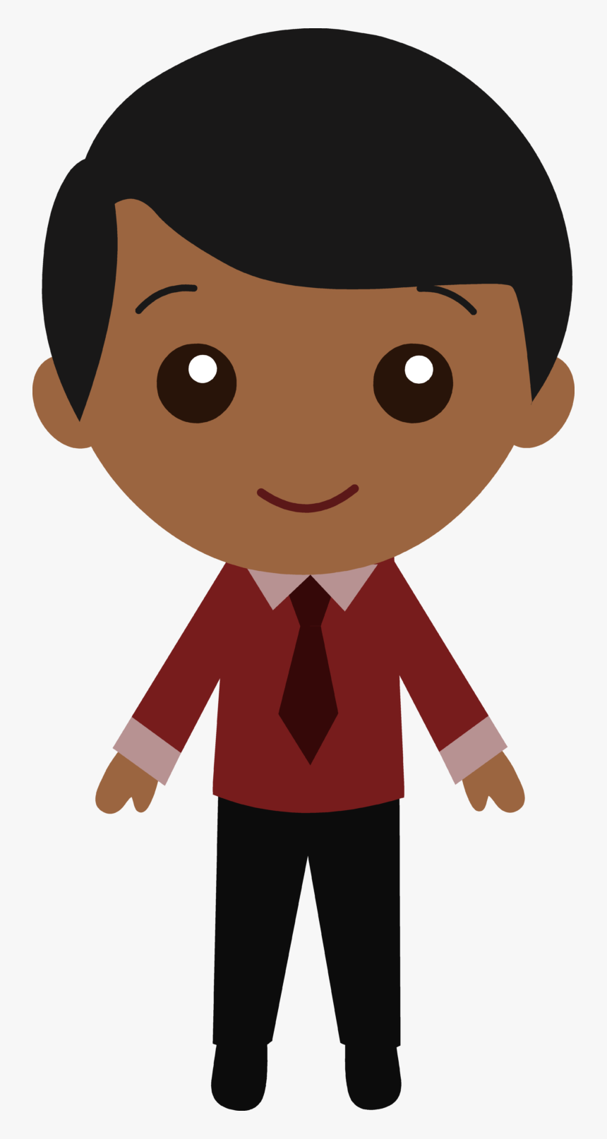 Black Hair Boy Clipart, HD Png Download, Free Download