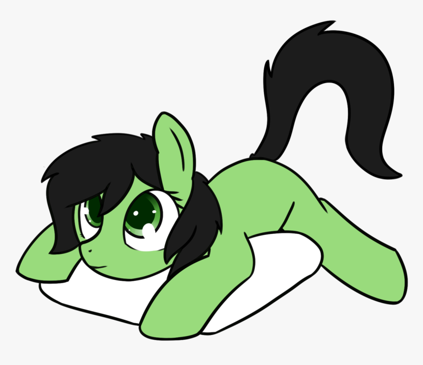 Neuro, Cute, Female, Filly, Laying Down, Looking At - Cartoon, HD Png Download, Free Download