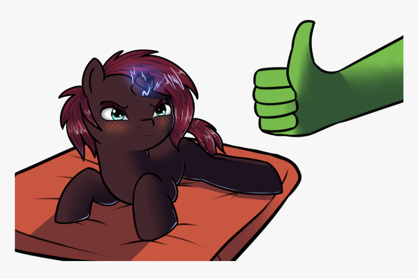 Neuro, Blushing, Laying Down, My Little Pony - Cartoon, HD Png Download, Free Download