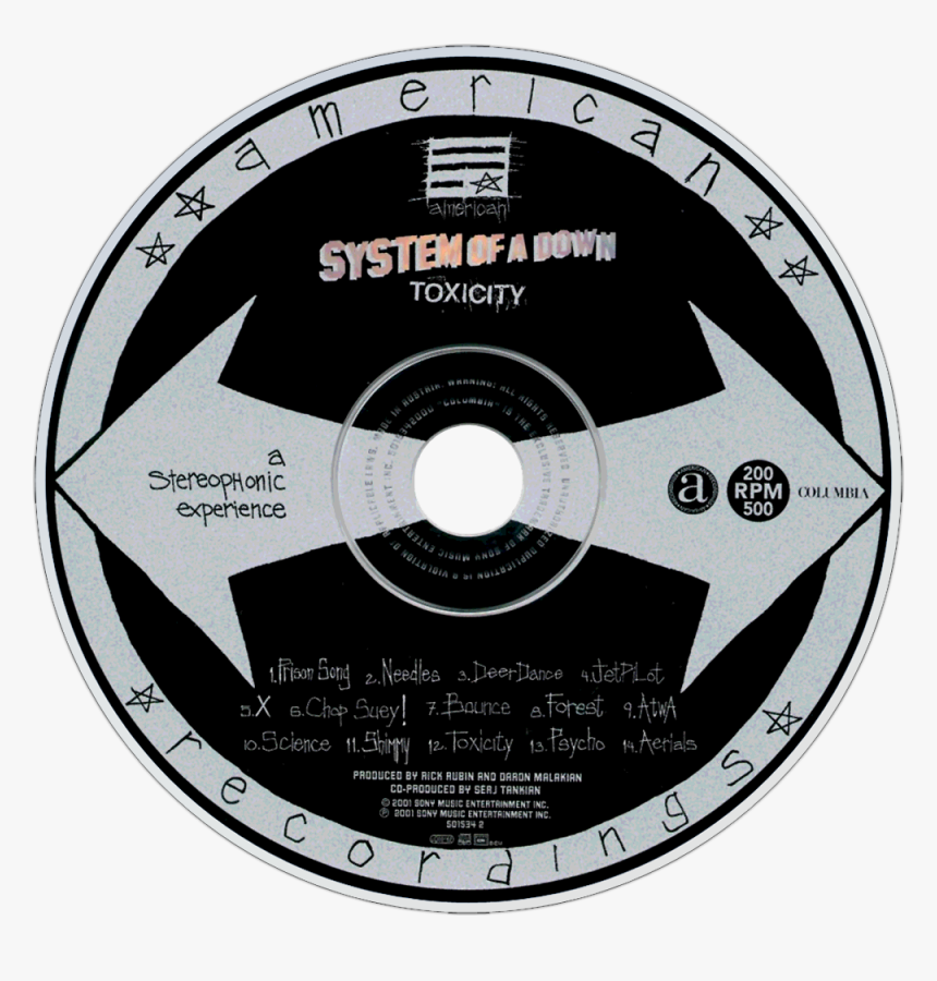 Toxicity System Of A Down Steal This Album Mezmerize - System Of A Down Toxicity Dvd, HD Png Download, Free Download