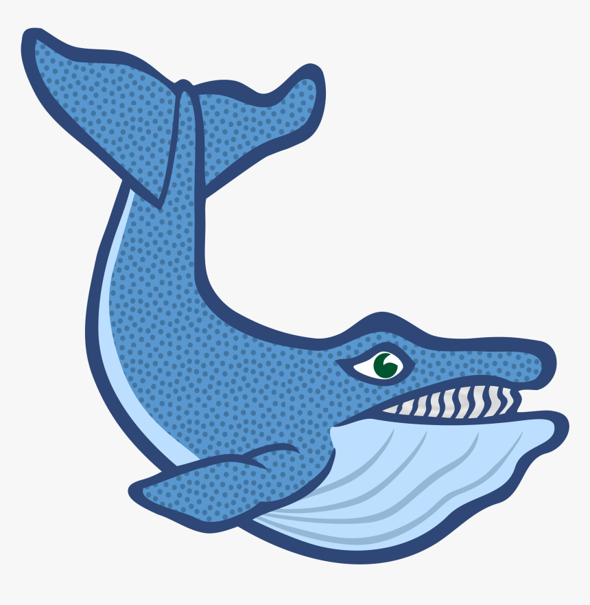 This Free Icons Png Design Of Whale Clip - Gambar Paus Biru Animasi, Transparent Png, Free Download