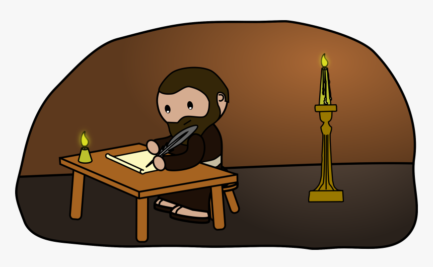 Man Image Png - Simple Cartoon Man Writing, Transparent Png, Free Download
