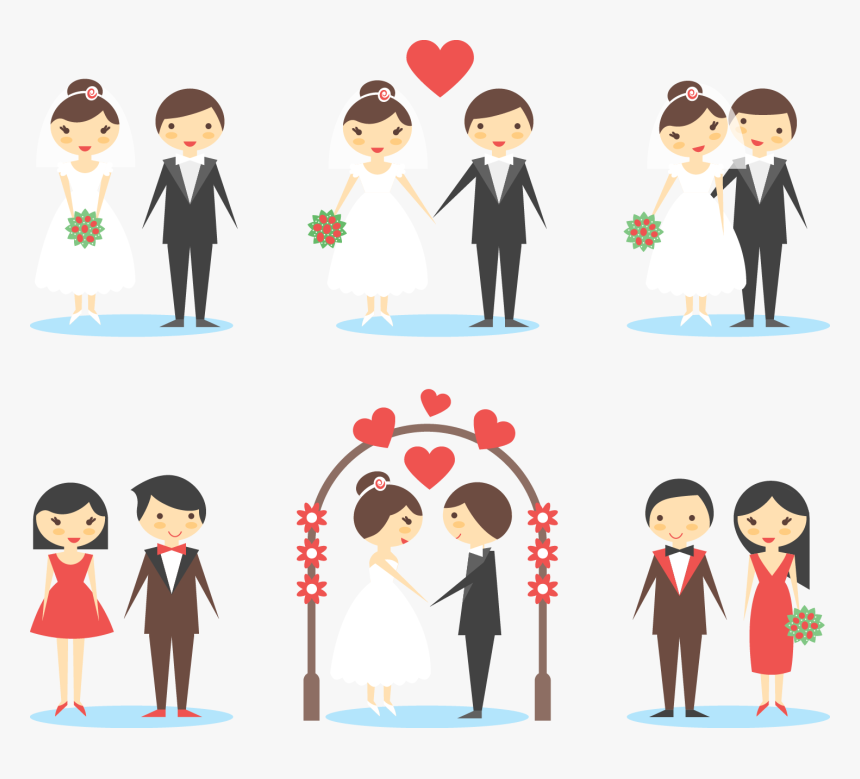 Old Clipart Marriage Couple - Pareja De Matrimonio Png, Transparent Png, Free Download