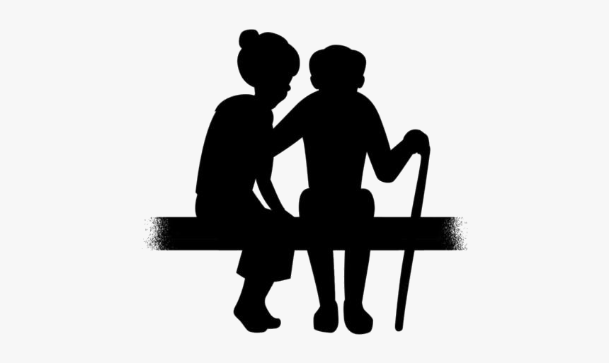 Old Couple Png Transparent Images - Silhouette, Png Download, Free Download