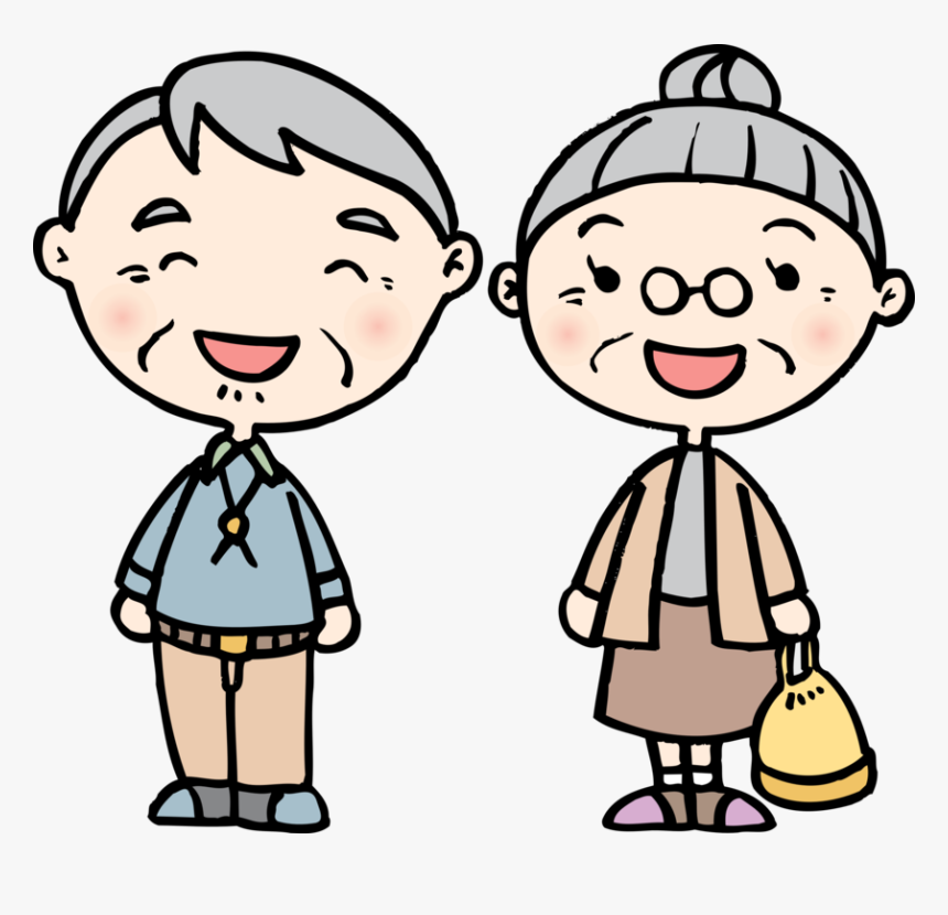 Old Couple - おじいさん と おばあさん イラスト かわいい, HD Png Download, Free Download