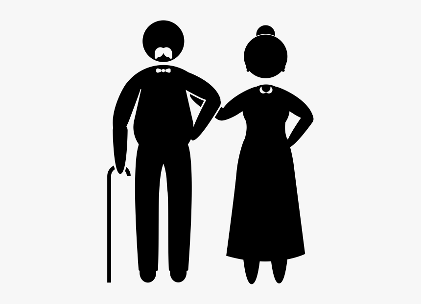 "
 Class="lazyload Lazyload Mirage Cloudzoom Featured - Grandma And Grandpa Silhouette, HD Png Download, Free Download