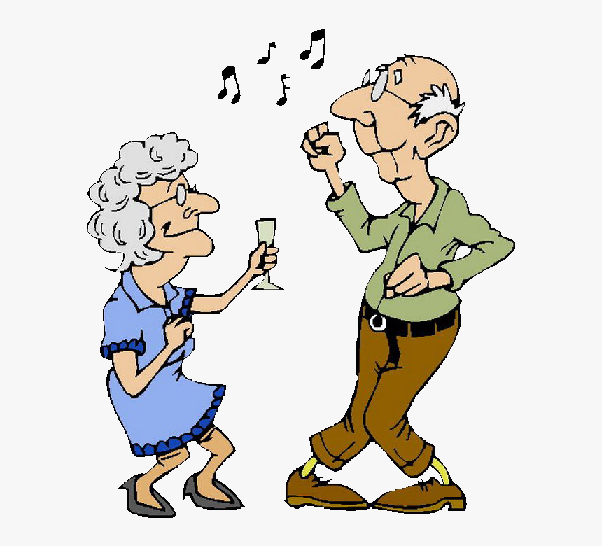 Old Couple Dancing Cartoon, HD Png Download, Free Download