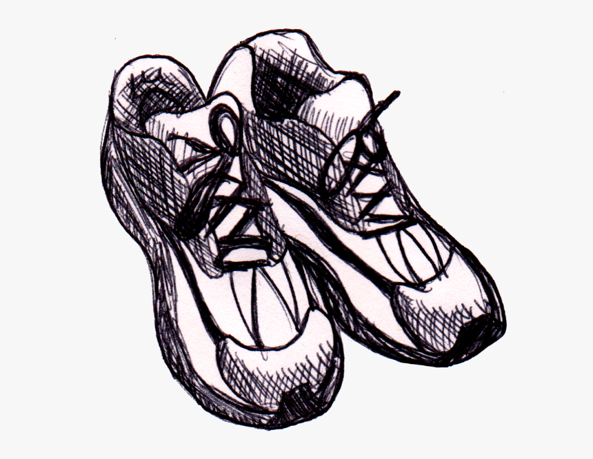 Transparent Track Shoe Png - Running Shoes Drawing Png, Png Download, Free Download