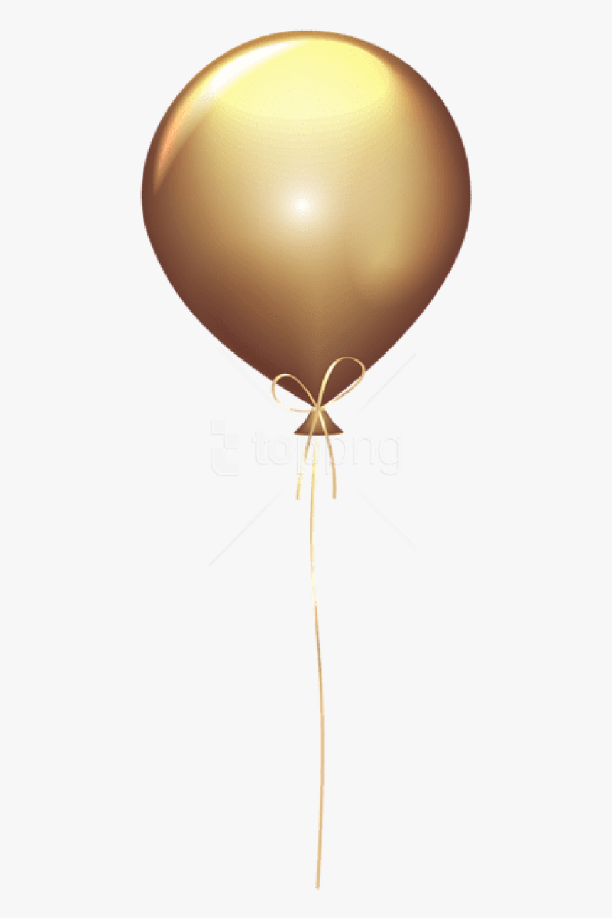 Golden Balloons Png - Transparent Gold Balloon Clipart, Png Download, Free Download