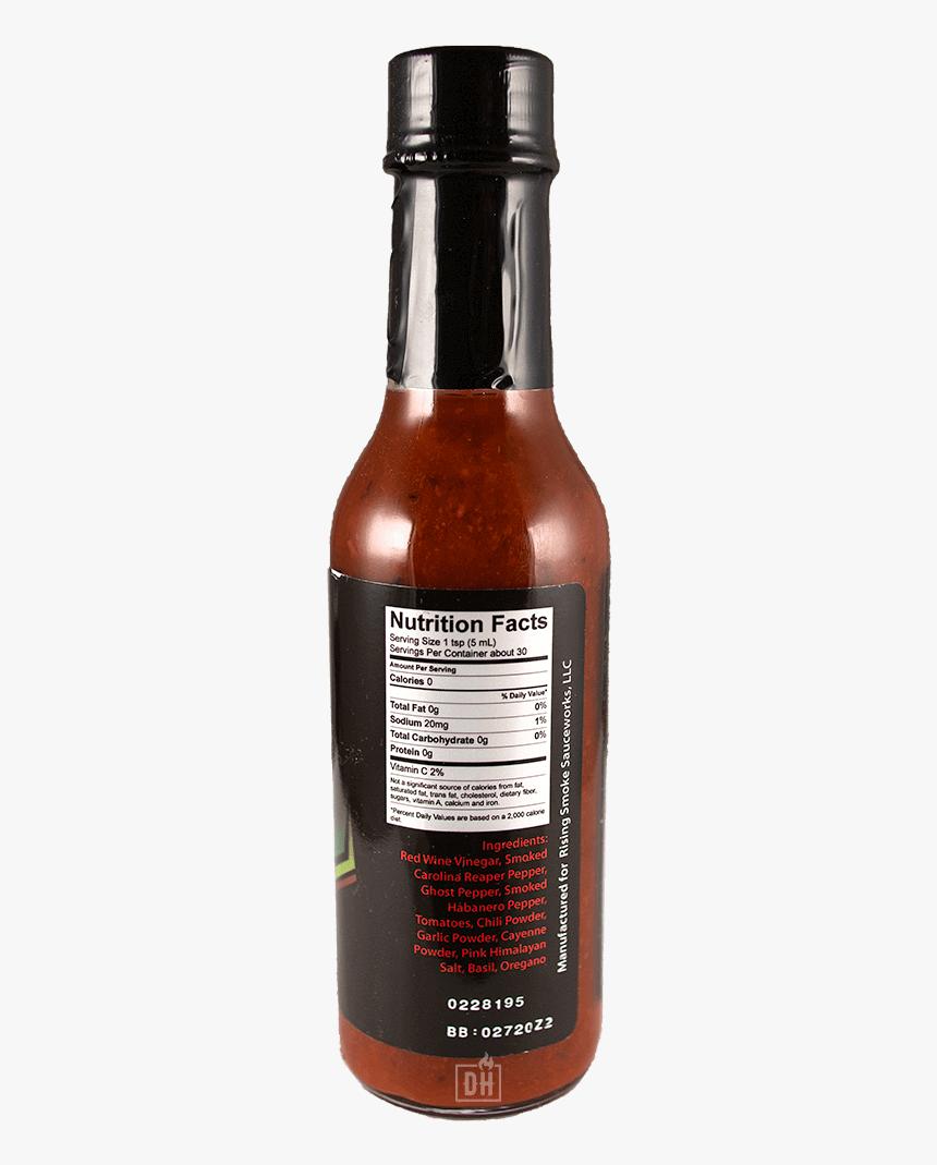 Rising Smoke All In Hot Sauce"
 Class="lazyload Lazyload - Glass Bottle, HD Png Download, Free Download