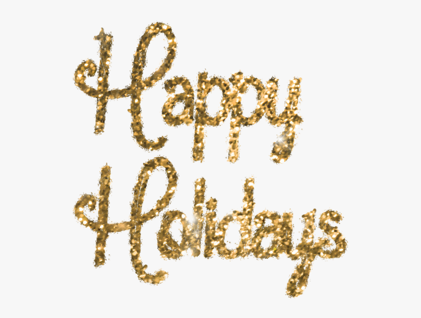 Transparent Happy Holidays Clipart Banner - Happy Holidays Glitter Png, Png Download, Free Download
