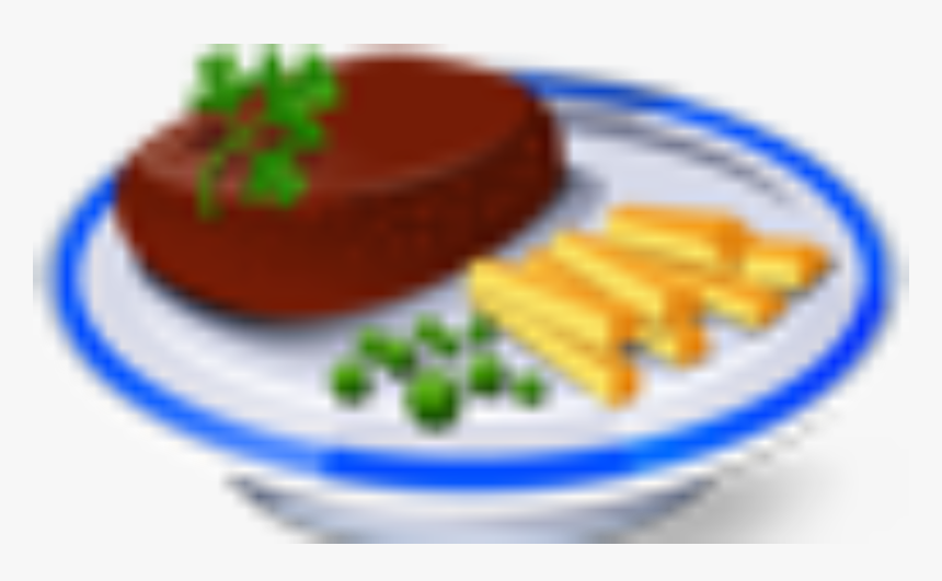 Steak-64 - Food On A Plate Icon, HD Png Download, Free Download