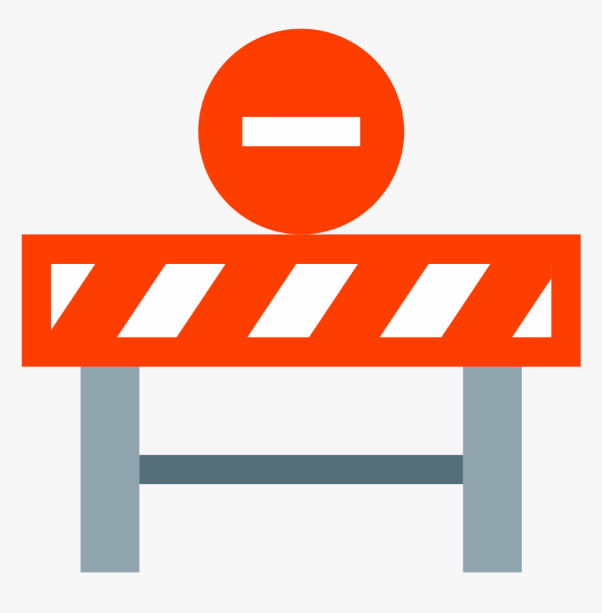 Closure Icon Free Download - Transparent Road Block Icon, HD Png Download, Free Download