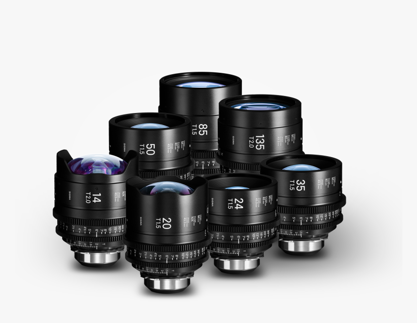 Sigma Cine 7 Lens Kit 2018 Duclos Lenses, Inc - Sigma Prime Lens Case, HD Png Download, Free Download