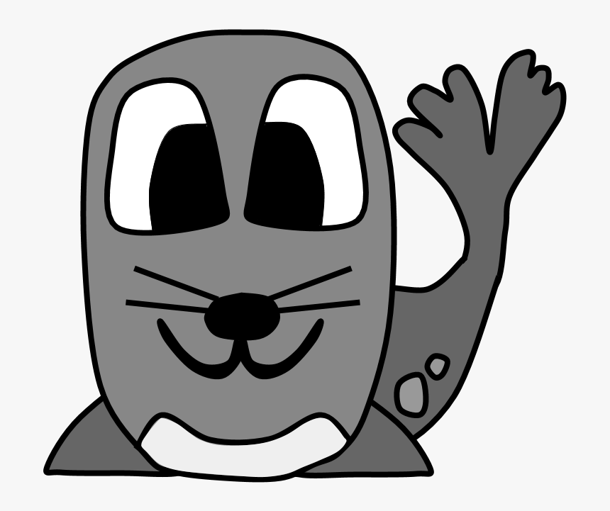 Seal, Big Eyes, Cartoon Animal - Cartoon, HD Png Download, Free Download