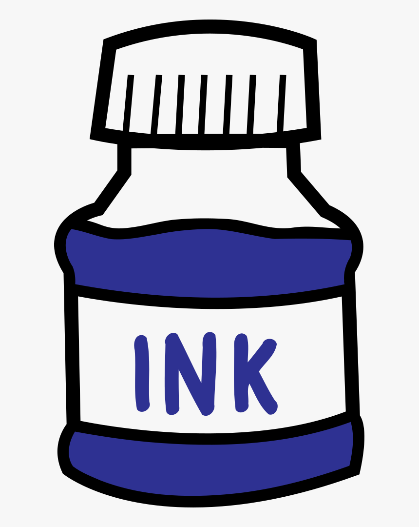 Ink Bottle - Ink Bottle Ink Clipart, HD Png Download, Free Download