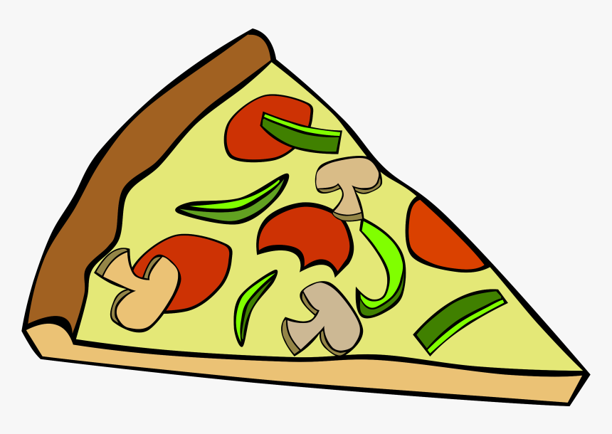 Clipart Of Pizza, Without And Artistic - Slice Of Pizza Clipart Free, HD Png Download, Free Download
