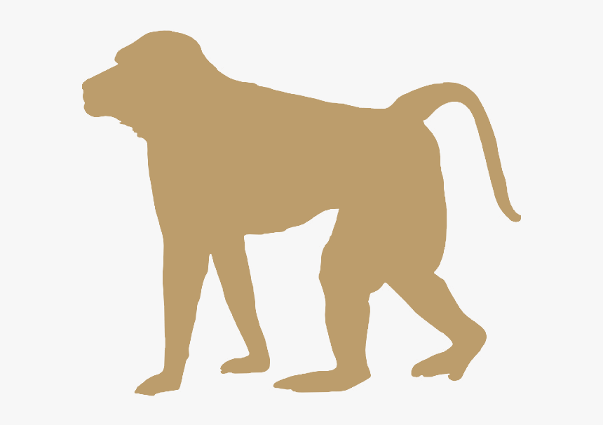 Transparent Baboon Png - Mandrill Silhouette, Png Download, Free Download