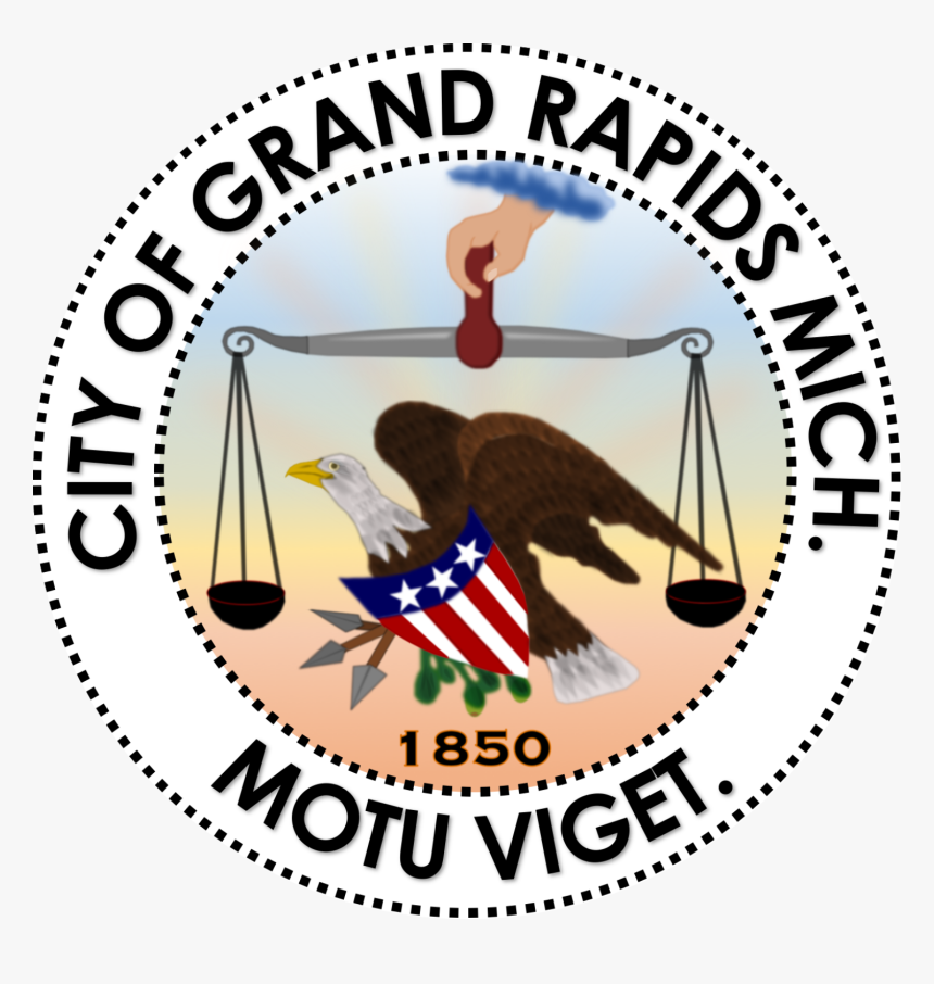 Seal Of Grand Rapids, Michigan - Punxsutawney Phil, HD Png Download, Free Download