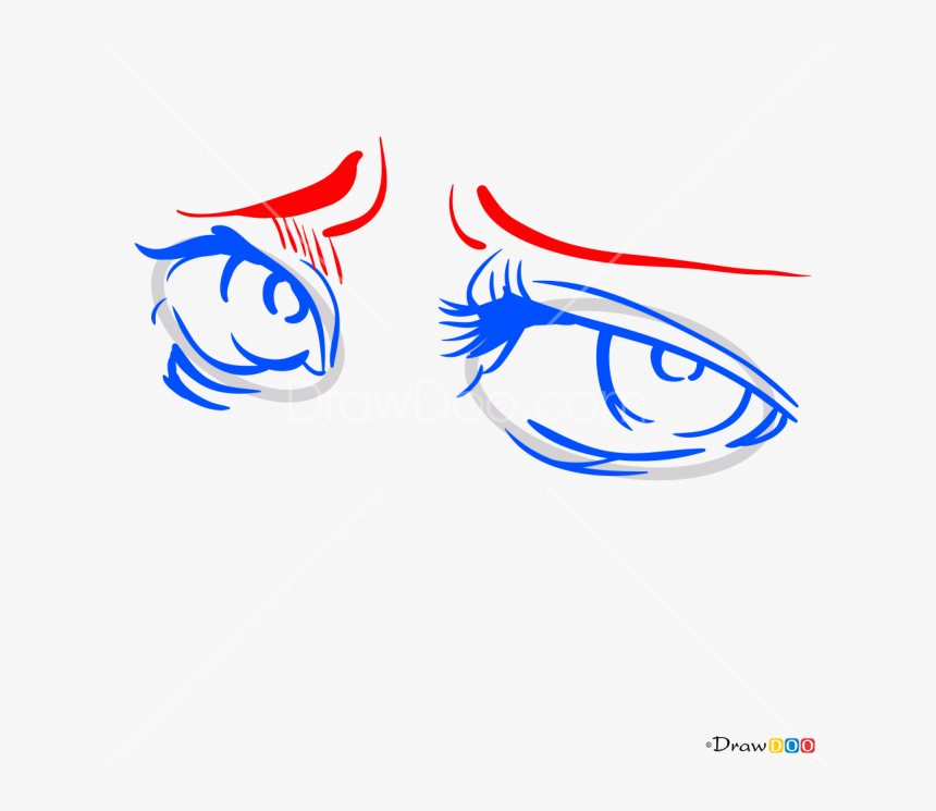 Cartoon Eyes Crying Drawing, HD Png Download, Free Download