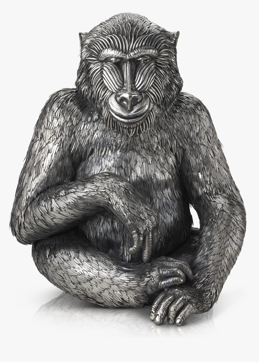 Buccellati - Animals - Baboon - Silver - Baboon Silver, HD Png Download, Free Download