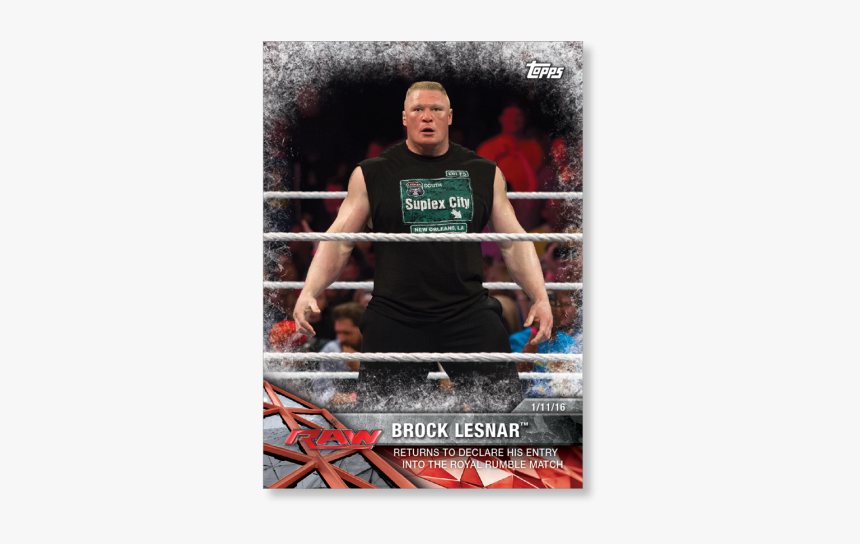 Brock Lesnar 2017 Wwe Road To Wrestlemania Base Cards - Professional Boxing, HD Png Download, Free Download