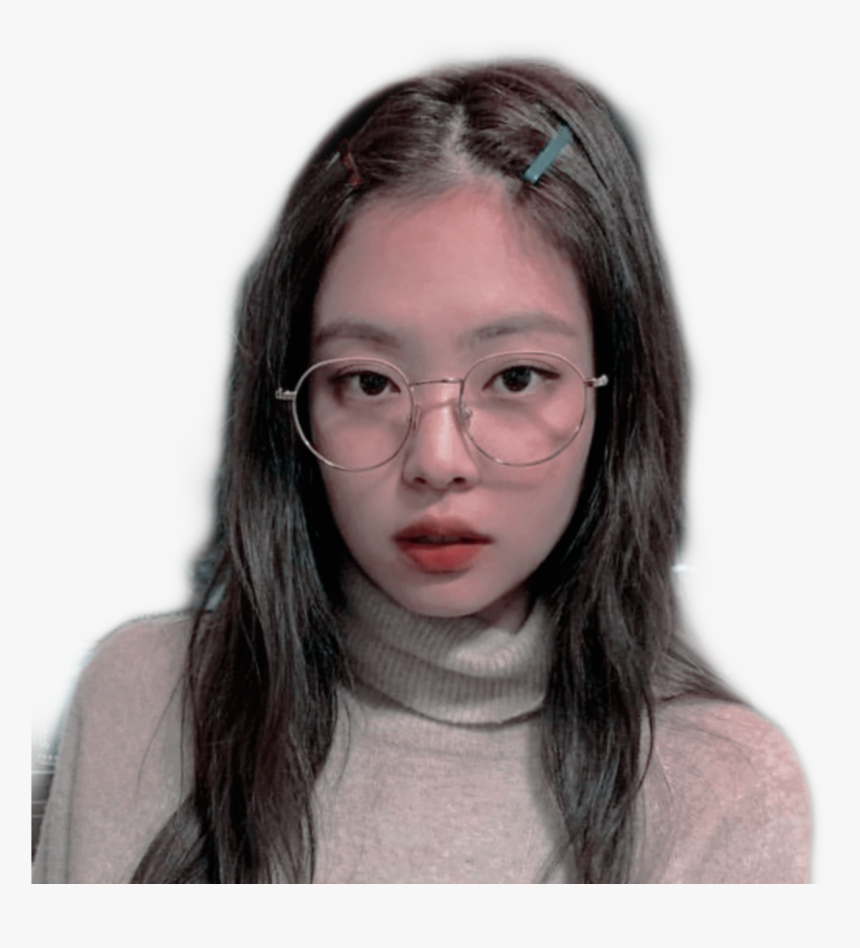 Kpop, Png, And Jennie Image - Jennie With Glasses Icons, Transparent Png, Free Download