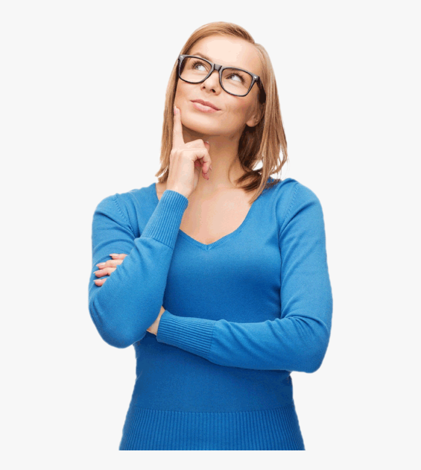 Thinking Woman Png Image - Women Thinking Png, Transparent Png, Free Download