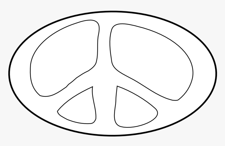 Transparent Peace Sign Clipart Black And White - Circle, HD Png Download, Free Download